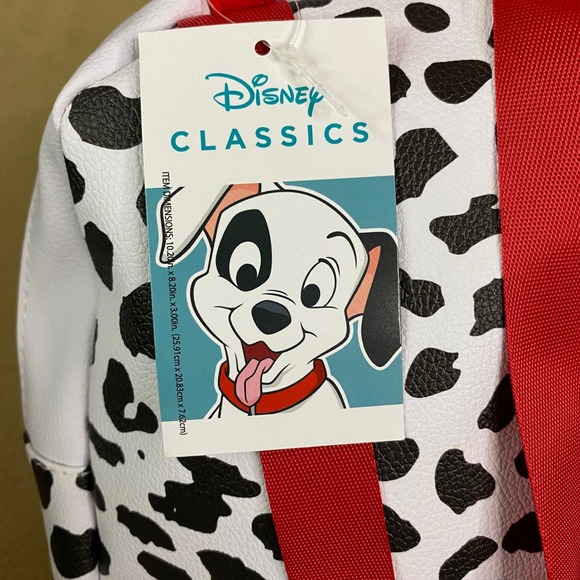 Disney 101 Dalmatians Mini Backpack Purse Spotty Dog Face Kids Travel Bag NWT - Picture 6 of 7